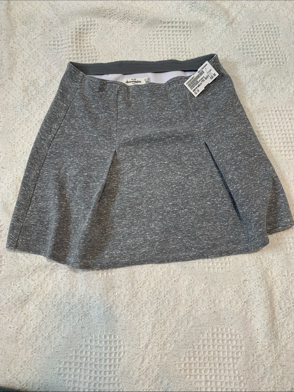 abercrombie kids Gray Heather Pleated Skirt